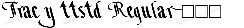 Tracy ttstd Regular字体转换